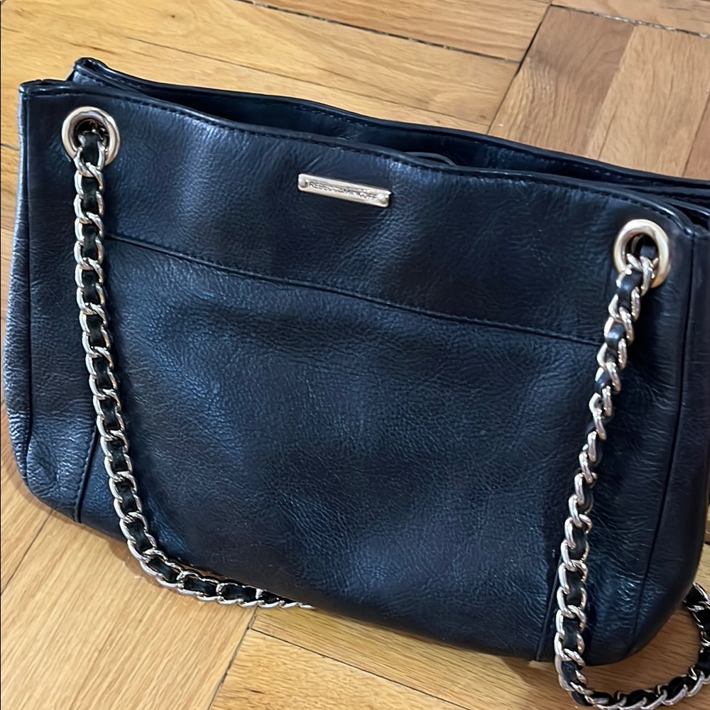 Used real Leather Rebecca Minkoff Chain Strap Bag